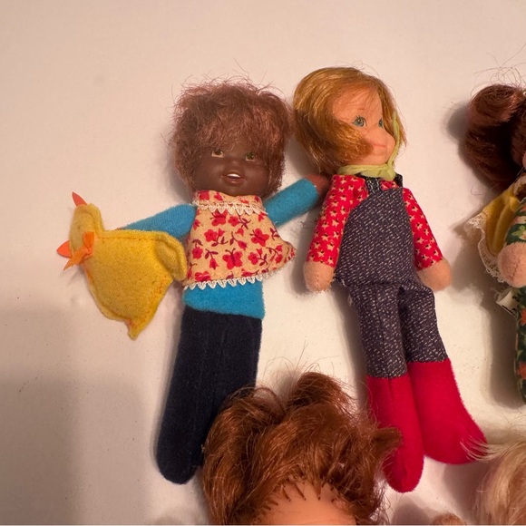 Vintage 1975 Mattel Honey Hill Bunch Dolls Lot Of 7 Hook & Loop Accessories - Picture 3 of 10